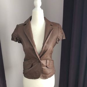 BCBG leather jacket